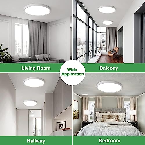 4PK 15.8 Inch LED Flush Mount Ceiling Light, 32W, CCT Selectable L9727