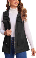 Beyove Womens Lightweight Sleeveless Military Anorak Vest