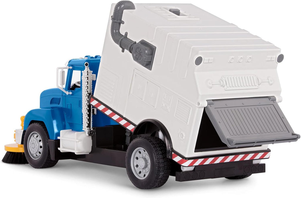 Driven by Battat 1:16 Scale Electric Street Sweeper Toy Truck with Openable Doors Q5598