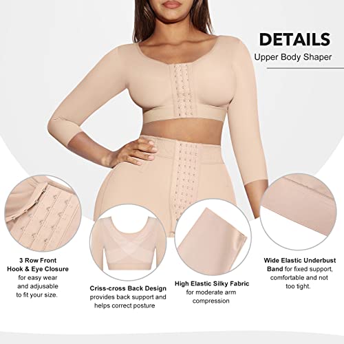 FeelinGirl Arm Shaper for Women Post Surgery Compression Sleeves L3879