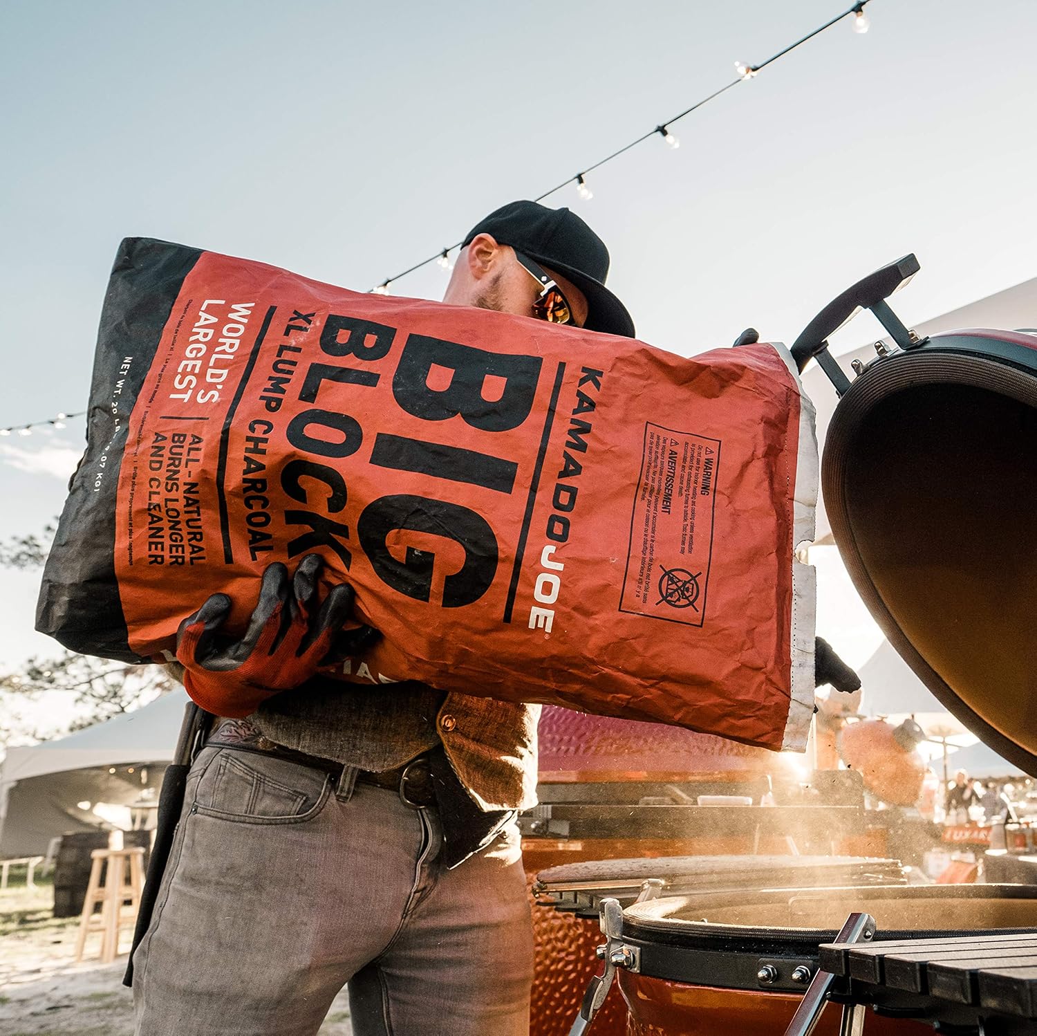 Kamado Joe Big Block XL Lump Charcoal, 30-Pound, Black Q666645
