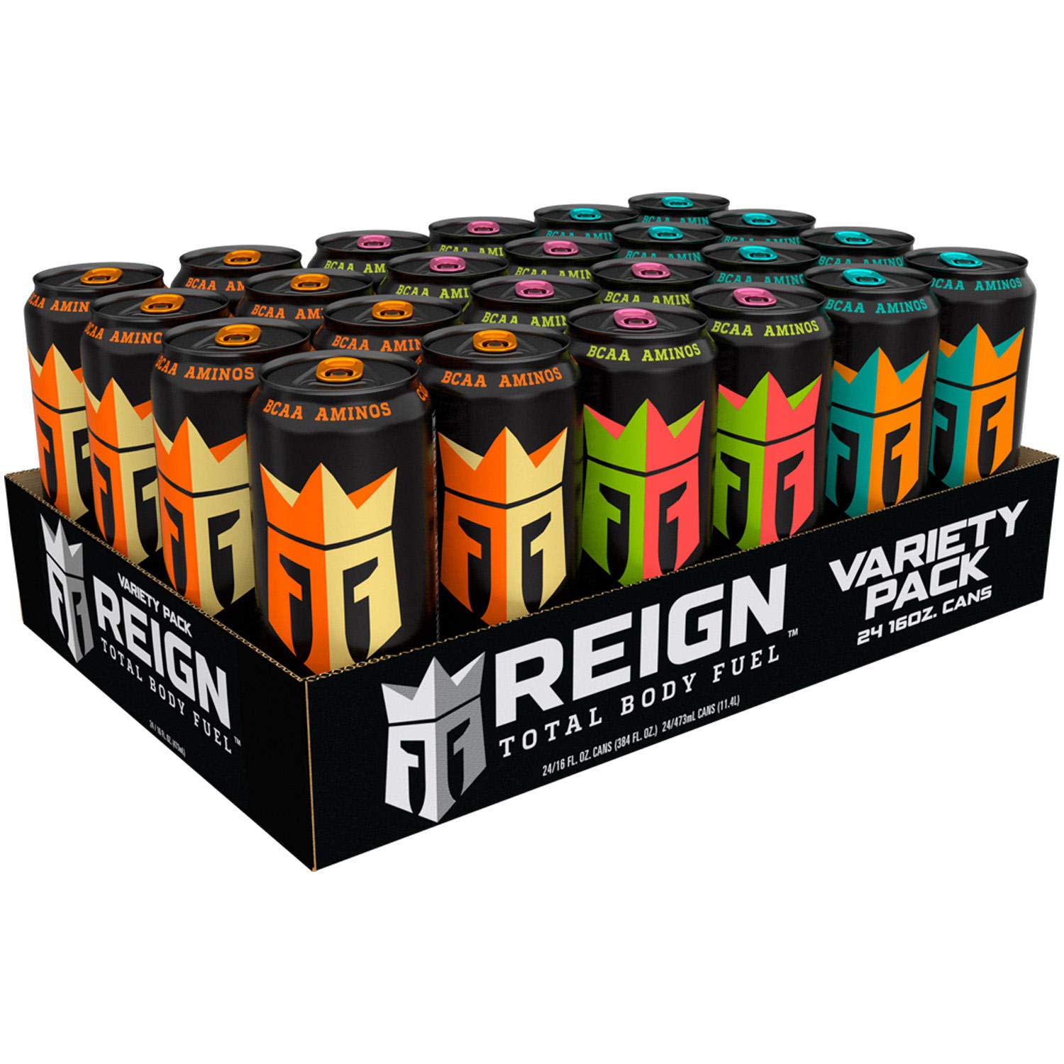 Monster Reign Total Body Fuel Variety Pack 16 oz Can (24 Pack) F8989