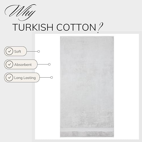 TEXTILOM 6 Pcs Bath Towel Set – 100% Turkish Cotton, Green O77452