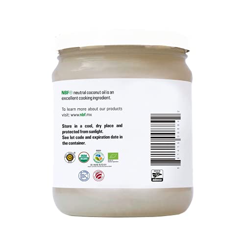 NBF Organic Coconut Oil 16 Fl Oz Cold Pressed L8010