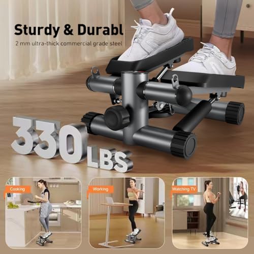 Mini Stepper with Resistance Bands and LCD Monitor P244189