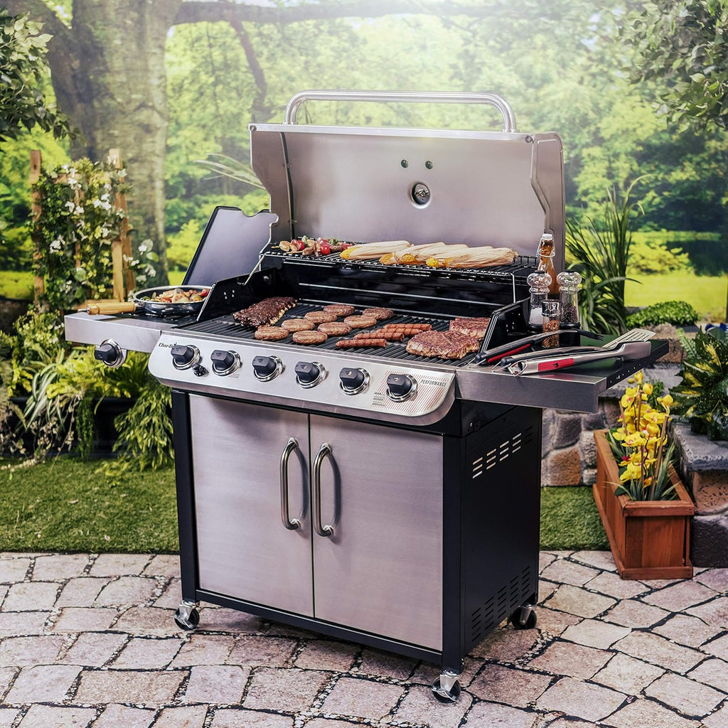 Char-Broil Performance Series 6-Burner Gas Grill, Stainless/Black N68920