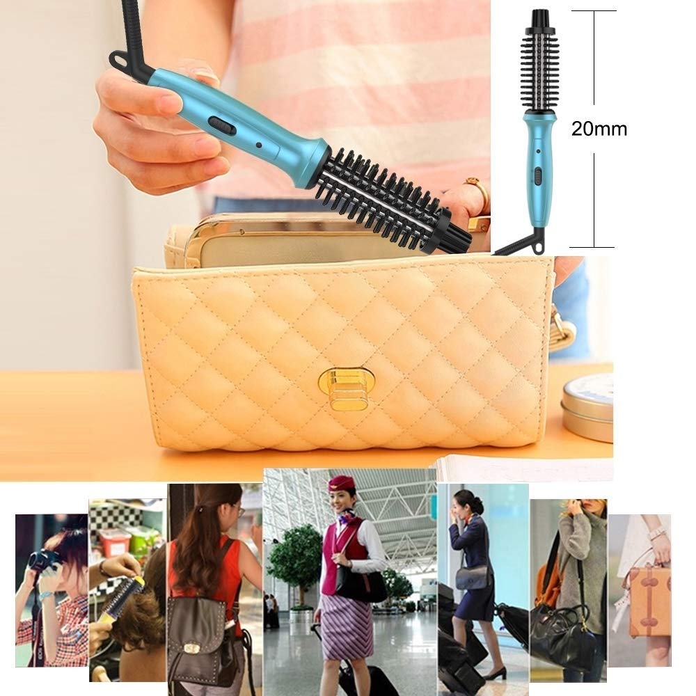 Mini Curling Iron PHOEBE 3/4 Inch Dual Voltage Ceramic Tourmaline for Short Hair Y530674