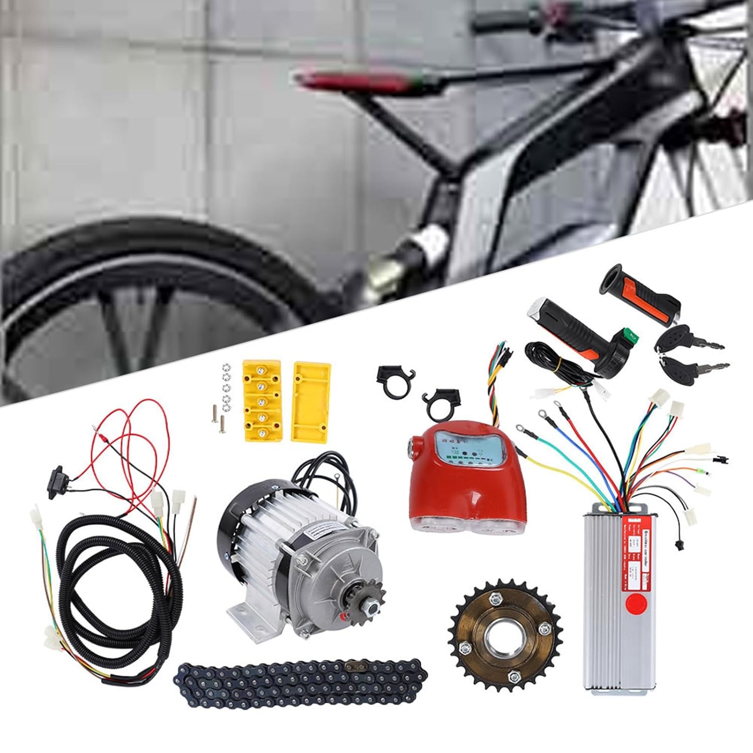 48V 800W Brushless Motor Kit for Electric Bike Tricycle Conversion A455