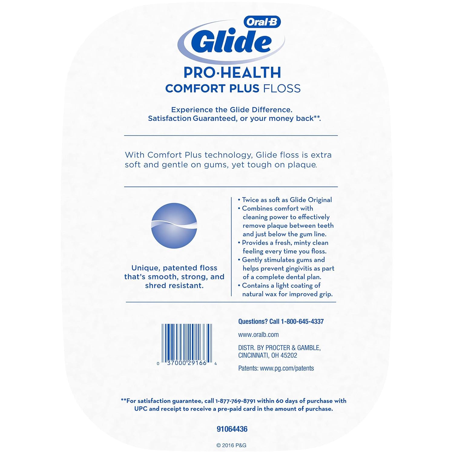 Oral-B Glide PRO-HEALTH Comfort Plus Floss, 6 Count H95275