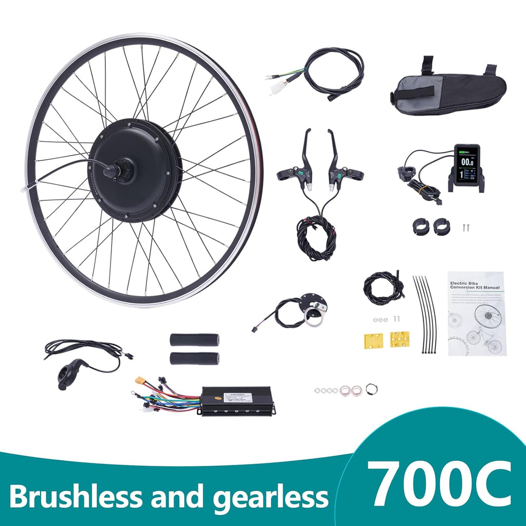 48V 1000W Electric Bicycle Front Hub Motor Conversion Kit for 700C Ebike S800