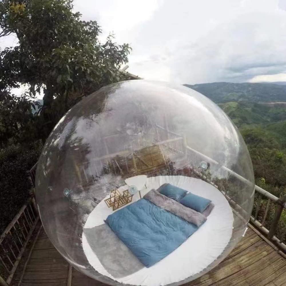 Inflatable Bubble Tent 10ft Transparent Dome with Air Blower for Outdoor Camping G166