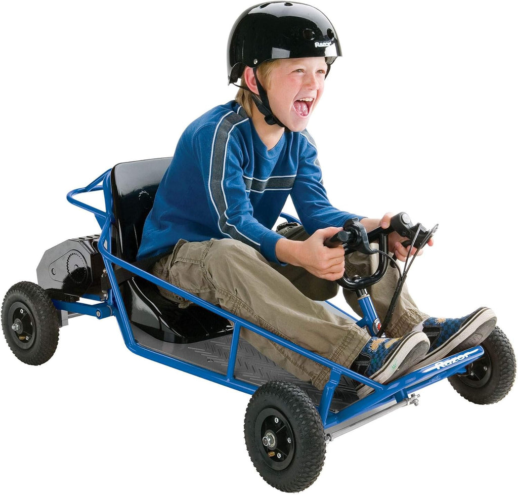 Razor Vintage Single Rider Electric Kart Dune Buggy, Blue H5830