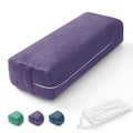 Yoga Bolster Pillow for Restorative Yoga - Rectangular Yoga Bolster - Yoga Meditation Pillow with Washable Suede Cover, 27"X10" X5.5"