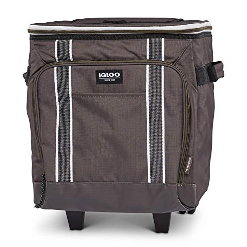 Igloo Large Portable Insulated Soft Cooler with Rolling Wheels Z132192