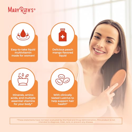 MaryRuth's Multivitamin Multimineral Supplement for Women with Lustriva & Chromium Picolinate, 15.22 Fl Oz R389