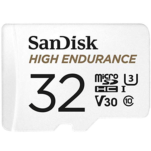 SanDisk 256GB High Endurance Video microSDXC Card with Adapter for Dash Cam and Home Monitoring systems - C10, U3, V30, 4K UHD, Micro SD Card - SDSQQNR-256G-GN6IA