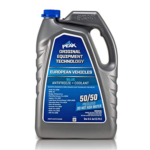 PEAK OET Extended Life Blue Concentrate Antifreeze/Coolant for European Vehicles, 1 Gal.