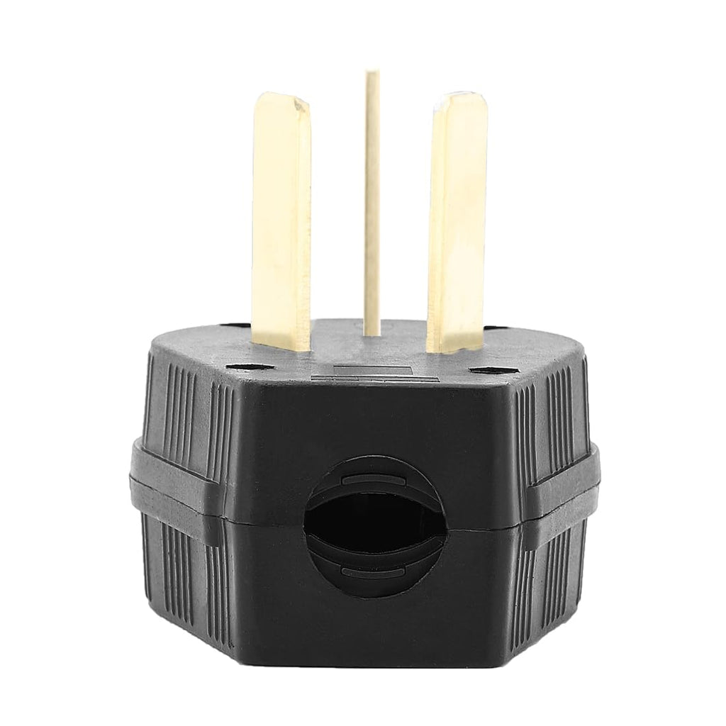 50Amp 3-Prong Dryer Plug Nema 10-50P, 125/250V, 3 Pole 3 Wire C8454