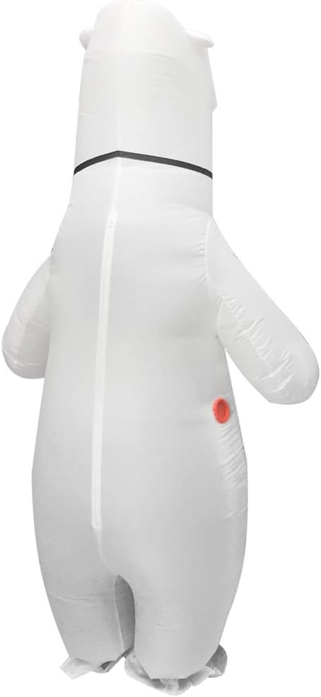 Inflatable White Polar Bear Costume for Adults Cosplay Party O7133