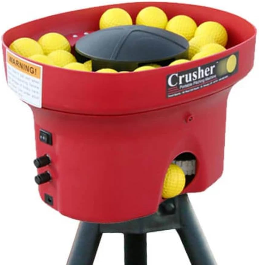 Heater Sports Crusher Mini Lite-Ball Pitching Machine with Steel Tripod & Battery J977