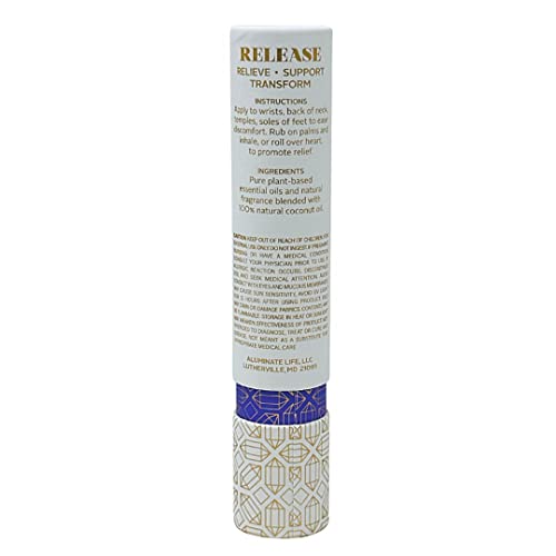 Essential Oil Rollerballs 34oz Sleep Rose Quartz Crystal Infused Aromatherapy Roll On J1223