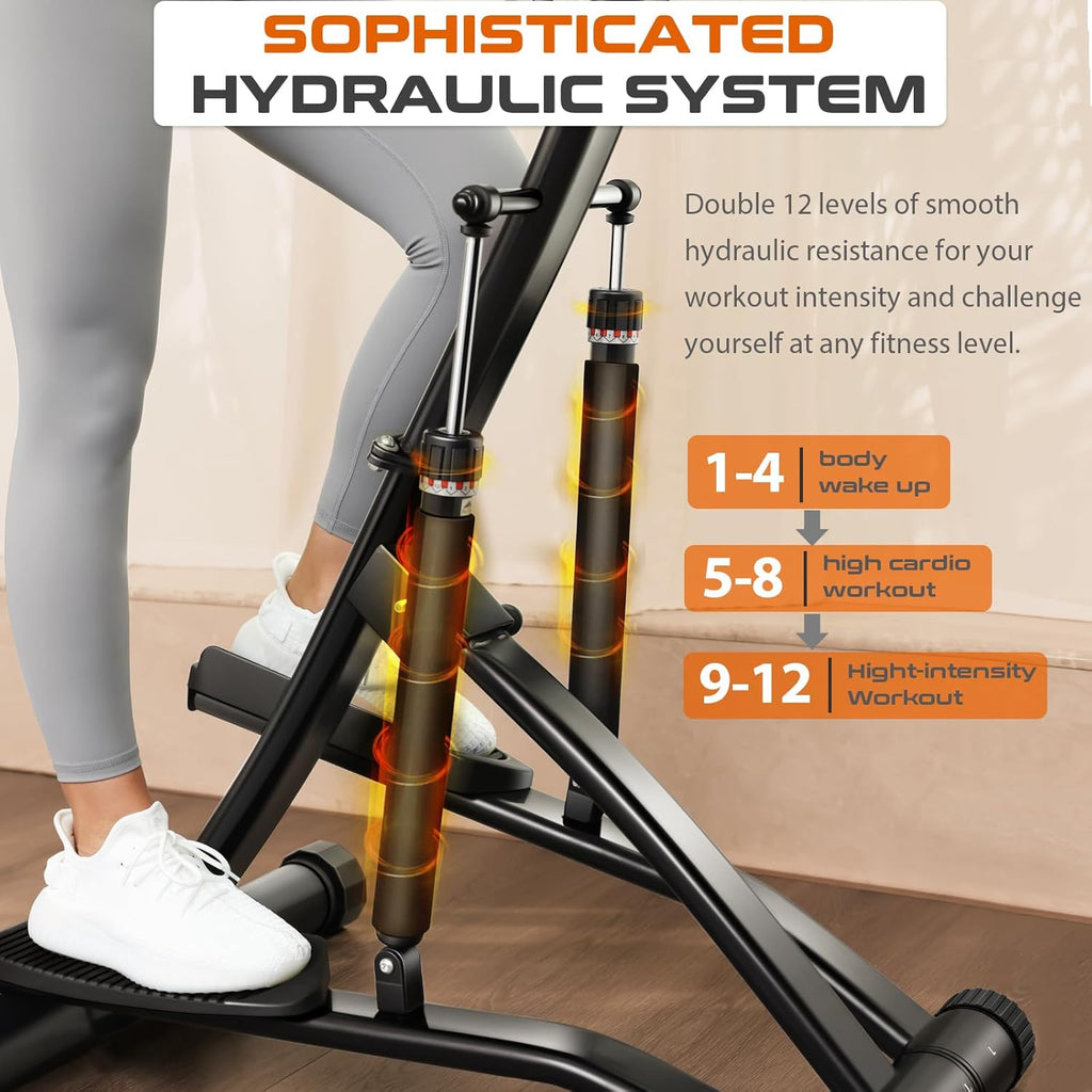 BODY RHYTHM Stepper Machine with Hydraulic Cylinders and LCD Monitor X675