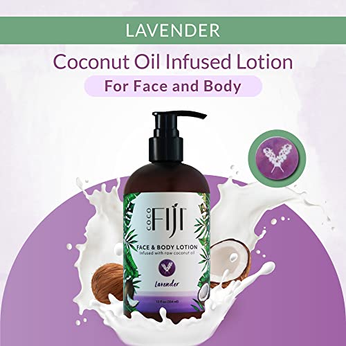 Coco Fiji Face & Body Lotion with Coconut Oil, Fragrance Free 12 oz M120446