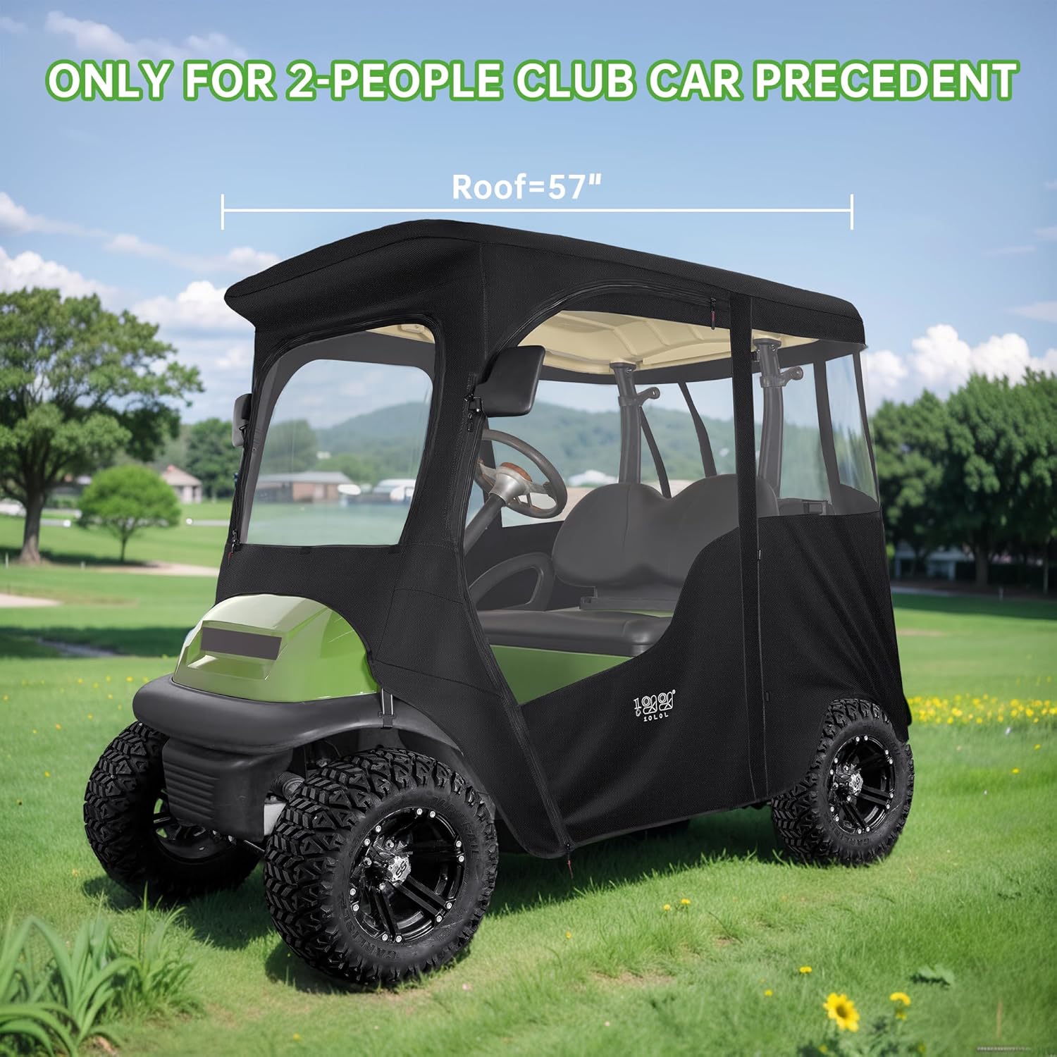 10L0L Deluxe 2 Passenger Enclosure for Club Car Precedent, Onward & Tempo Golf Cart V9671