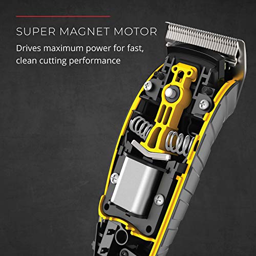 Remington HC5855 Haircut Kit & Beard Trimmer for Men, 15 Pieces, Yellow V995958
