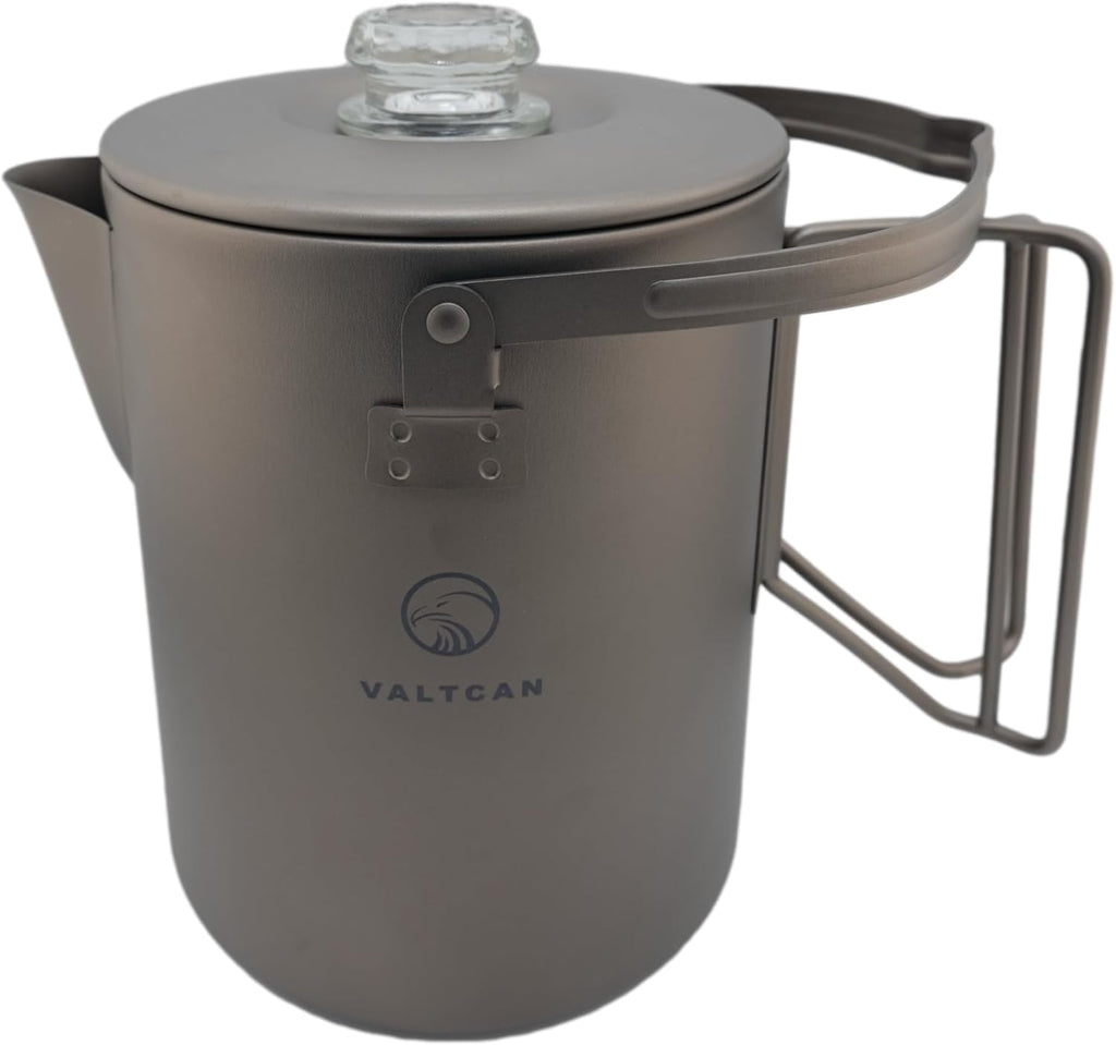 Valtcan Titanium Percolator Coffee Maker 1.5L Camping Kettle N5089