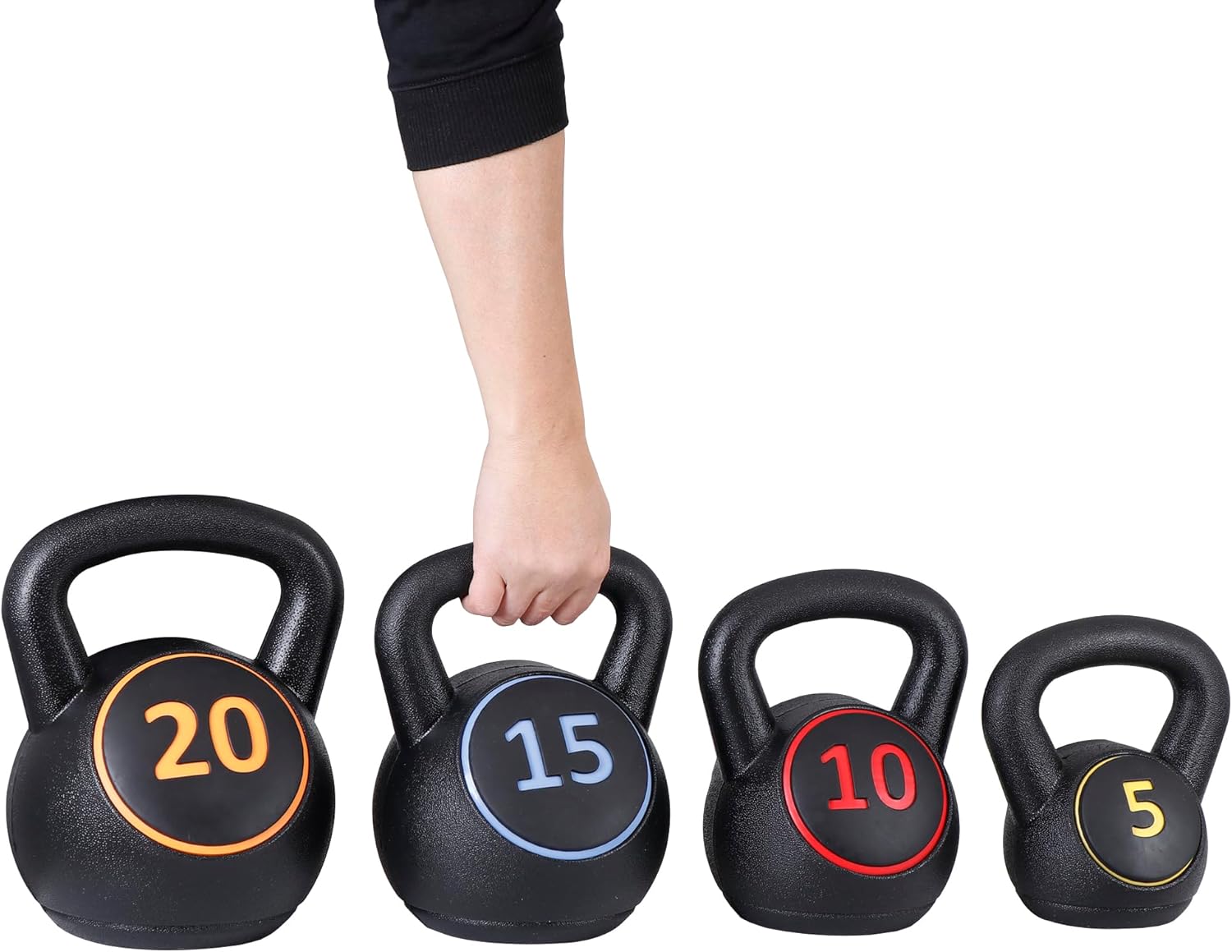 F2C Kettlebell Sets 4 Piece Strength Training Weight Set 5-20lb I146