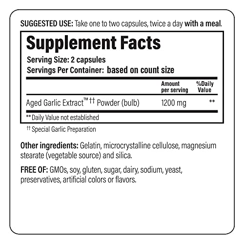 Kyolic Aged Garlic Extract Formula 200, 120 Capsules Y817041
