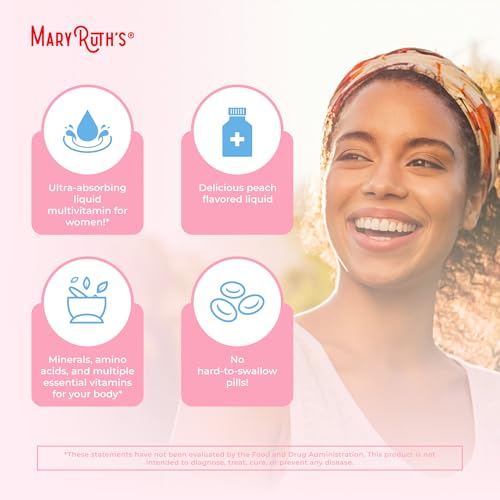 MaryRuth Organics Women's Multivitamin with Biotin, 15.22 Fl Oz F926