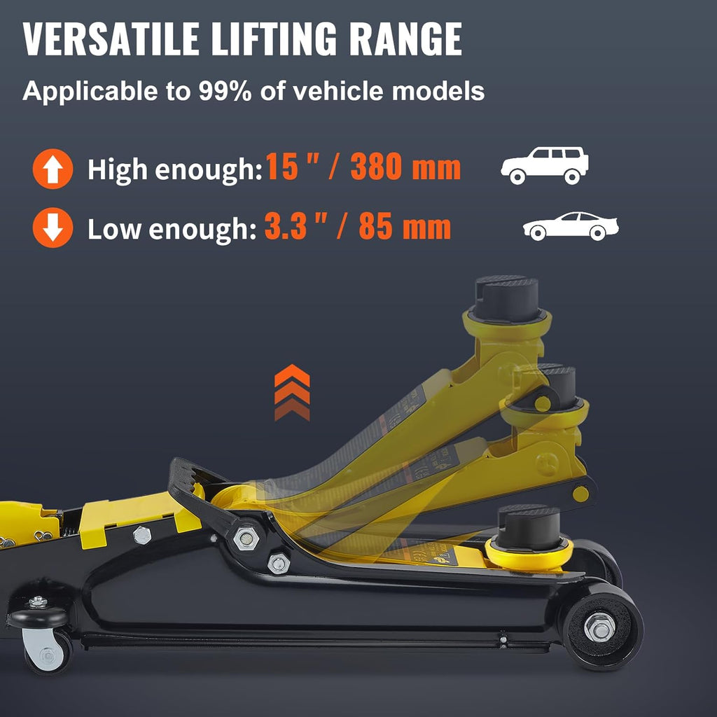VEVOR Low Profile Floor Jack 2.5 Ton Hydraulic V896145
