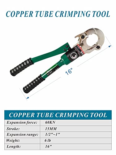 Copper Tube Crimping Tool with 1/2" 3/4" 1" Jaw for ProPress Fittings Z57745