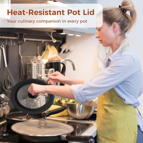 Universal Stainless Steel Pan Lid with Clear Window for Pots, Skillets, Woks E15087